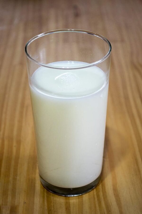 Glass of ORGANIC milk